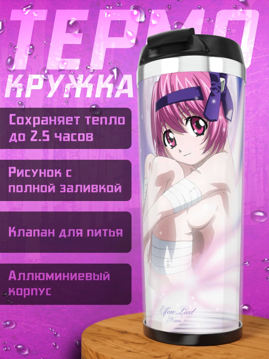 Термокружка Люси в цветах